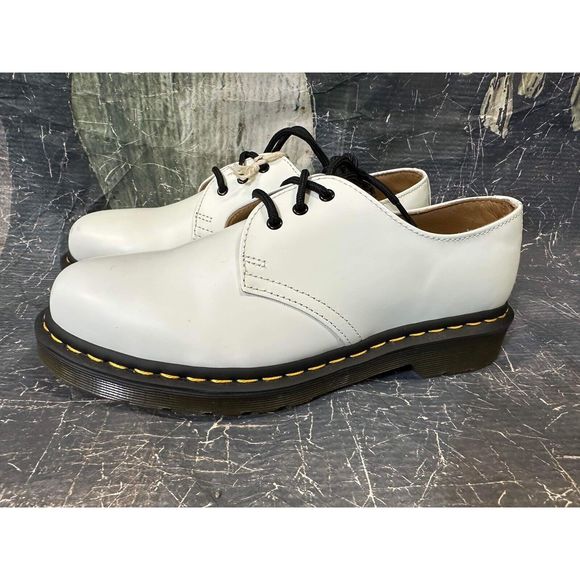 NEW Dr Martens white patent oxfords 26754 unisex Size 7 main image 5